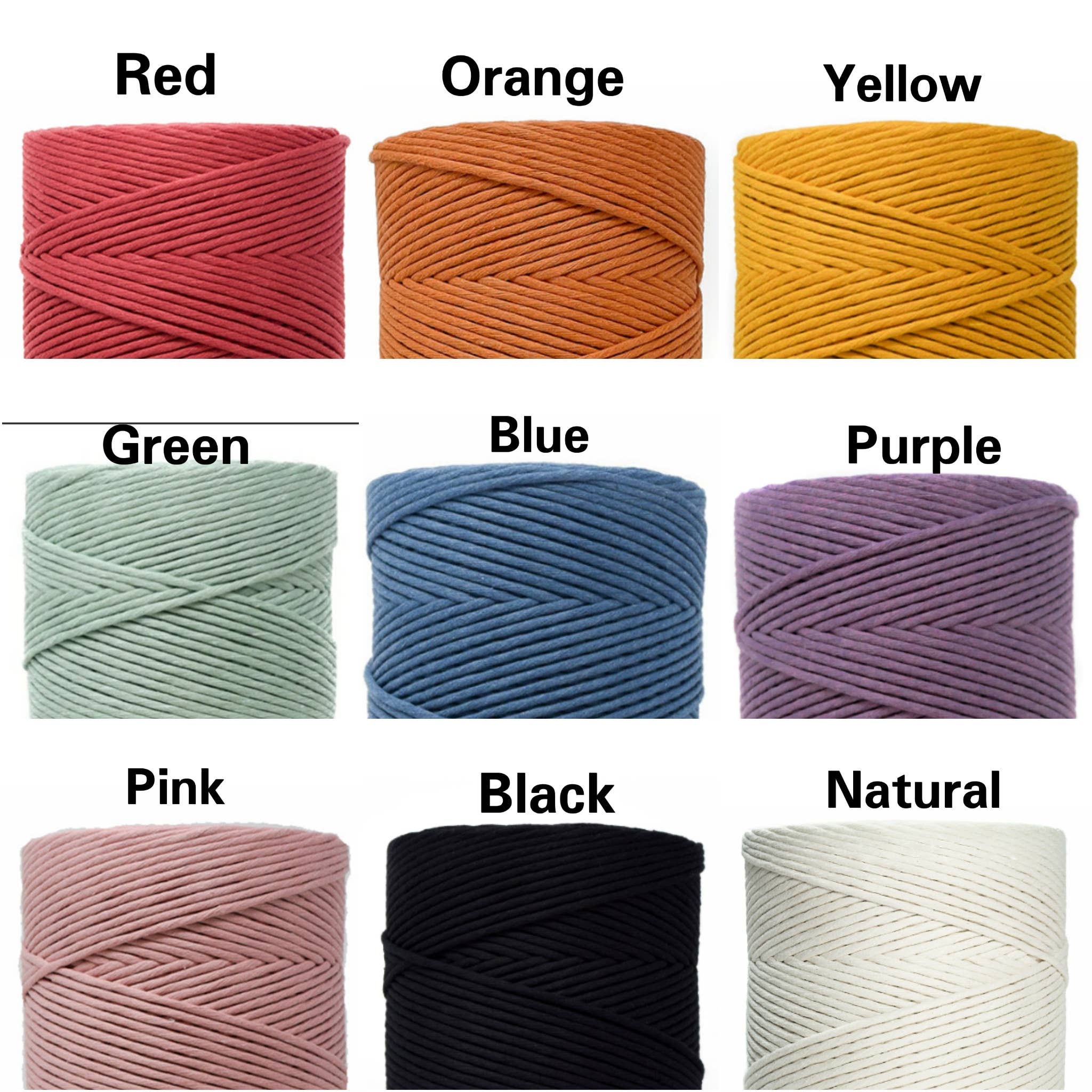Collection of yarn balls in various colors on a white background