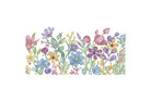 Colorful floral pattern on a white background
