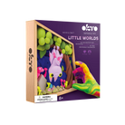Okto Little Worlds sensory art kit packaging with colorful animals and greenery