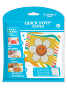 Quick Dotz Cameo craft kit packaging with a flower design on a white background