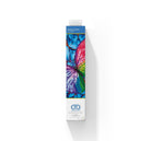 Packaged product with colorful butterfly design on a white background