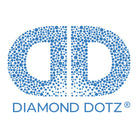 Diamond Dotz logo made of blue dots on a white background