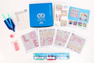 Collection of mini dotz cards with motivational phrases on a white background