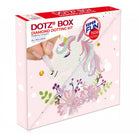 DOTZ BOX Diamond Dotting Kit packaging with a unicorn design on a white background