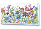 Colorful floral design on a white background