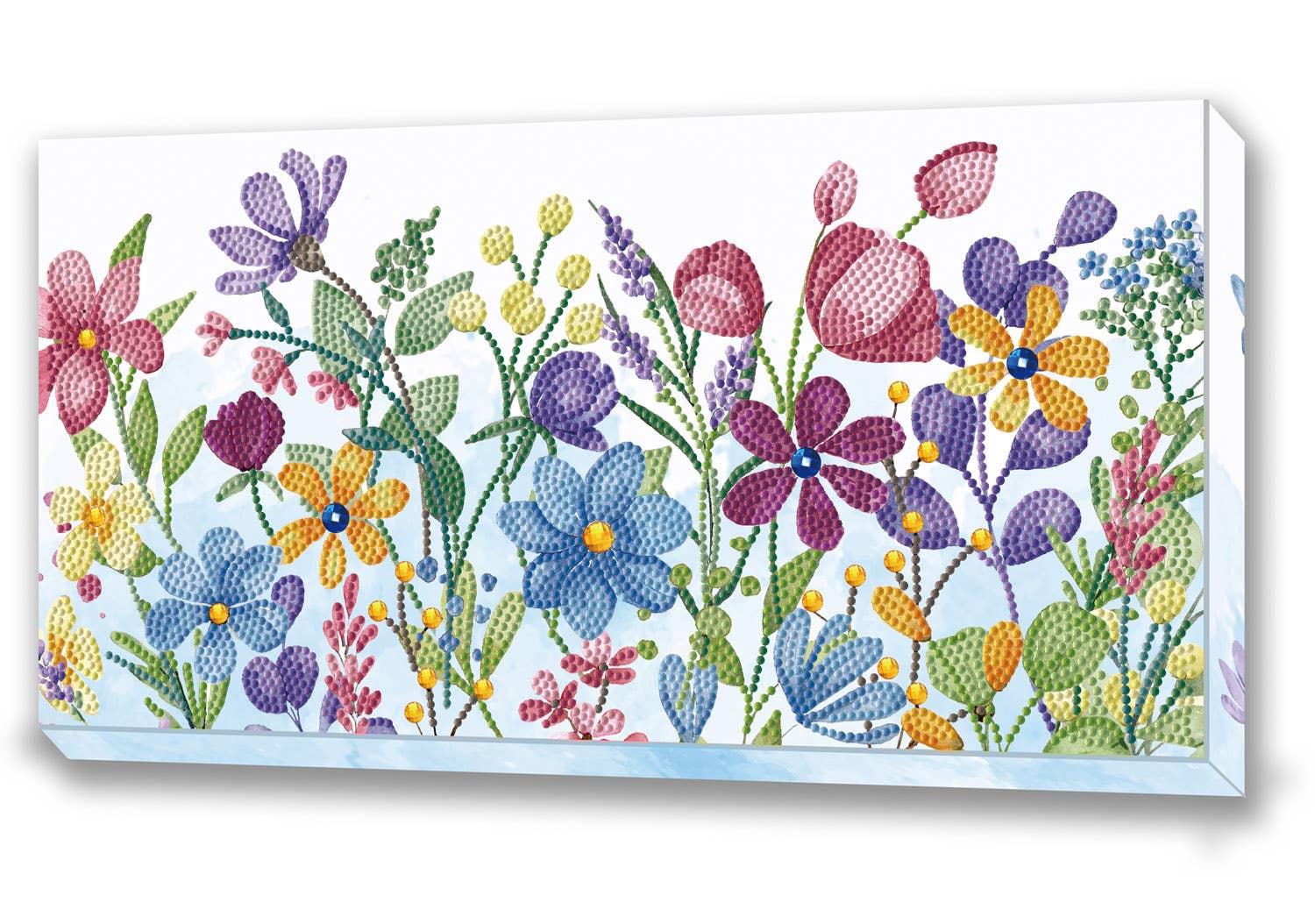 Colorful floral design on a white background